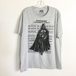 Star Wars Disney Darth Vader Gray Tee Shirt Size XL Mens